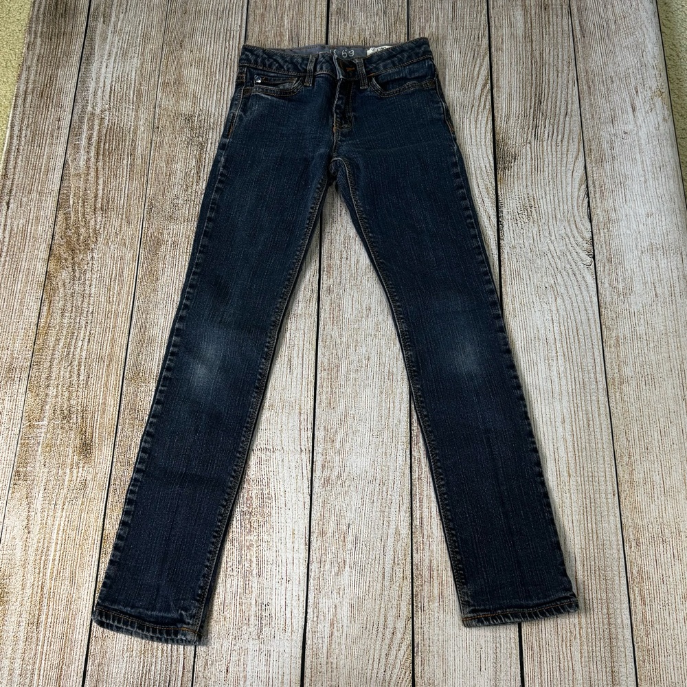 Pre-Loved Old Navy Gap Kids 1969 Girls Super Skinny Blue Jeans 10 Slim